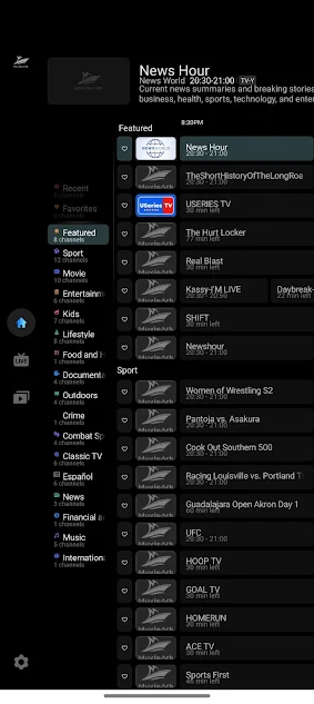 Screenshot of MovieArk App